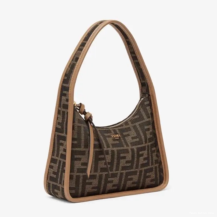 Cheap Brown Fendessence Bag FF Fendi Mini Motif In Fabric 0624